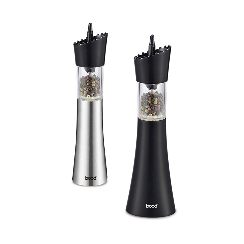 Household Electric Gravity Salt And Pepper Mill Set