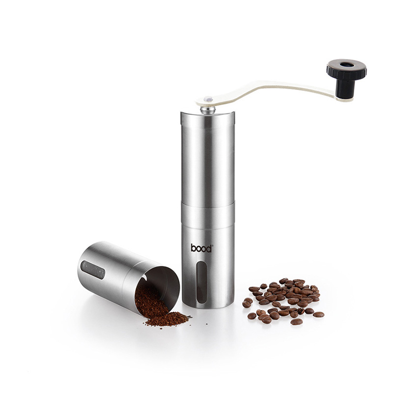 Manual Stainless Steel Burr Coffee Grinder with Ceramic Blade