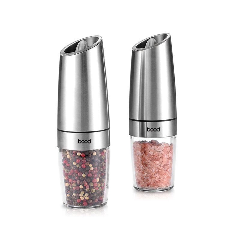 Gravity Automatic Salt And Pepper Mill Set With Blue Light